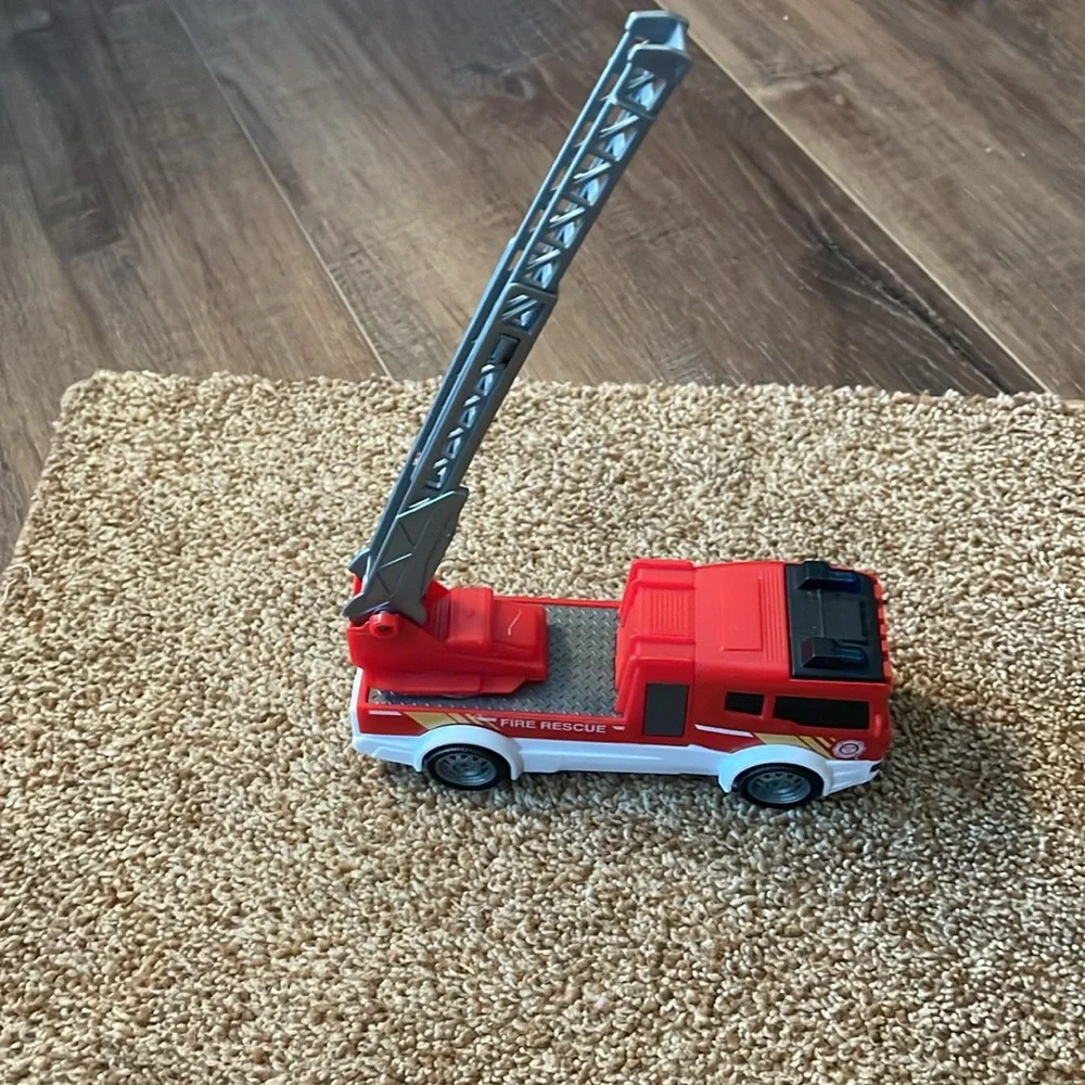 Dickie Toys Fire Rescue 6” red plastic vehicle
